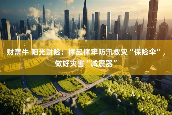 财富牛 阳光财险：撑起撑牢防汛救灾“保险伞”，做好灾害“减震器”